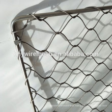 rope mesh factory offer 304 stainless steel cable wire rope netting zoo mesh